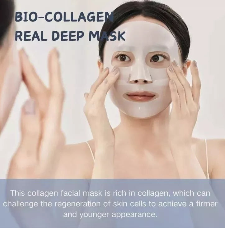 Bio Collagen Overnight Face Mask - Deep Hydration with Probiotics Blend (4PACK)